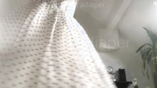 Wet and mess pull up diaper (showing inside)