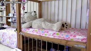 Diaper Girl Messes On Crib