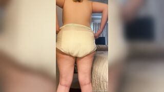 Chubby Girl Diaper Mess