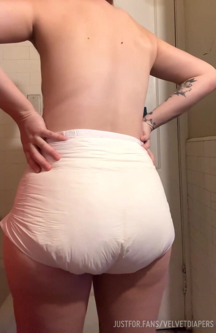 Girl Messes Diaper #3