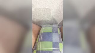 Diaper pee while sitting