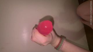 my gag reflex came back and now I’m trying to get rid of it by practicing with an 8 inch dildo