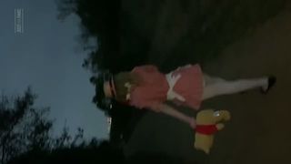 more footage exploring tha woods in my diaper an 1800s prairie girl outfit  (wet)
