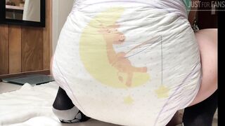 Messy diaper on the floor 2