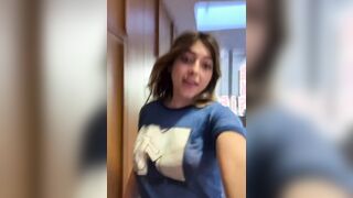 Girl in a pullup dancing