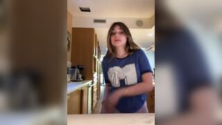 Girl in a pullup dancing