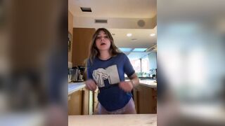 Girl in a pullup dancing