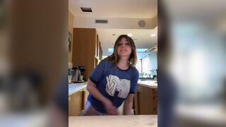 Girl in a pullup dancing