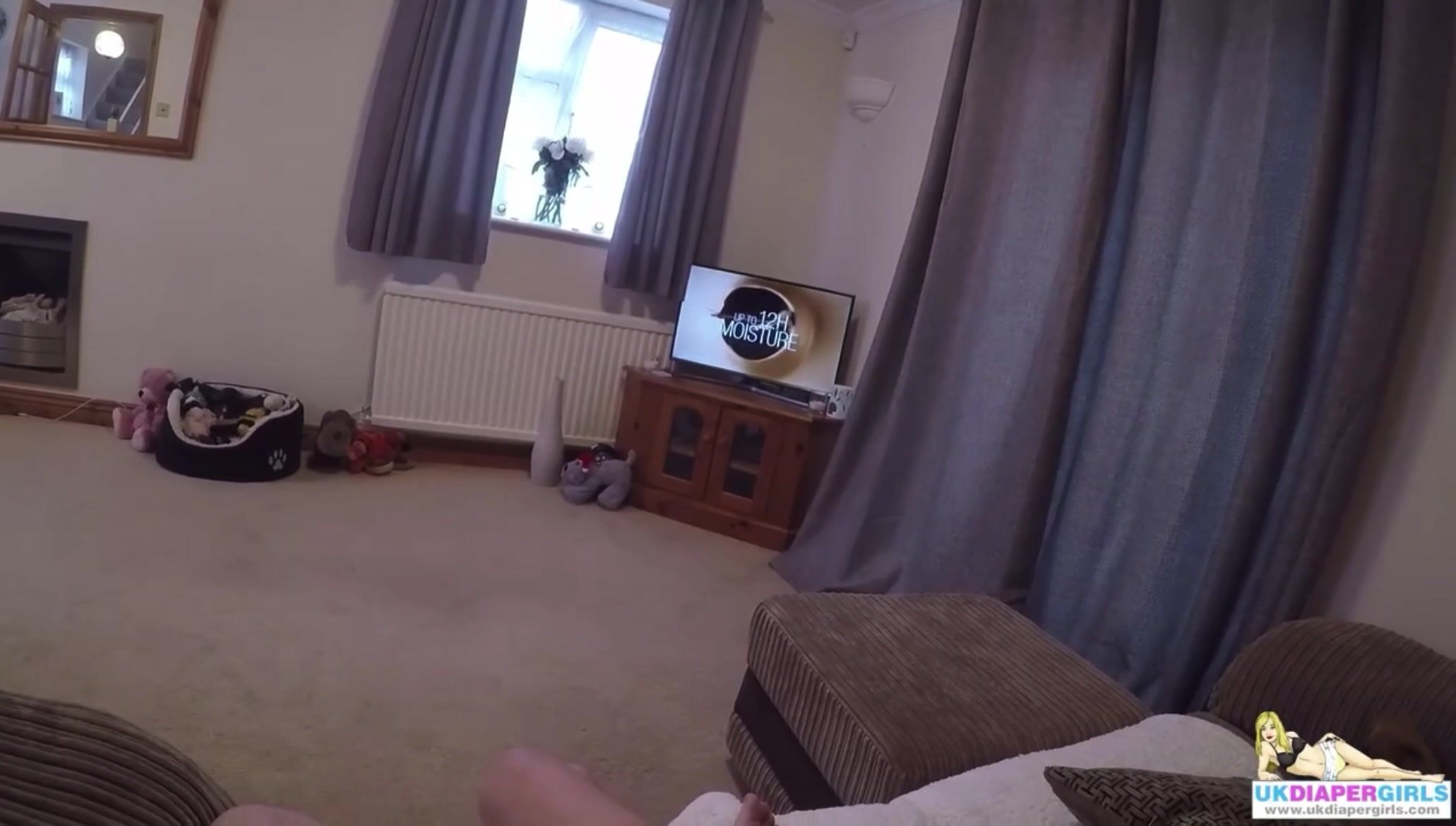 ABDL Girl getting diaper changed POV