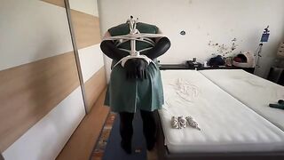 PVC and Diaper Sissy Bondage 004