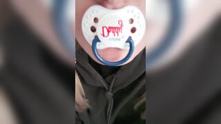 Pacifier and diaper time