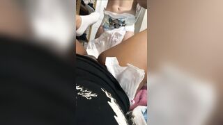 Toddler Bee - messy diaper change