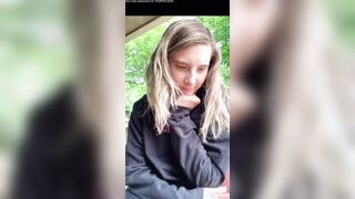 Girl has wet and messy accident and denies it