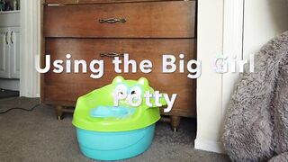 Sunnywittledays - Using the Big Girl Potty