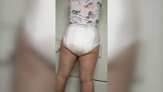 Tena diaper enema