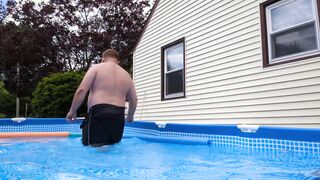 Diaper in the pool