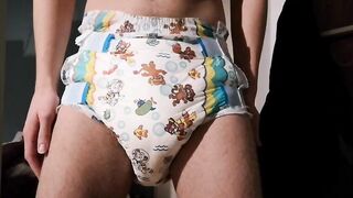 Diaper pee and cum, drynites, drynites diapers gays