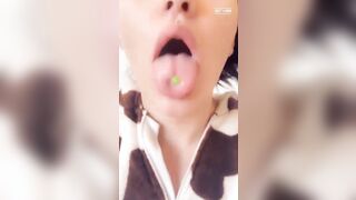 diaper girl sucking pacifier