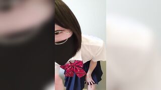 Japanese diaper girl wet