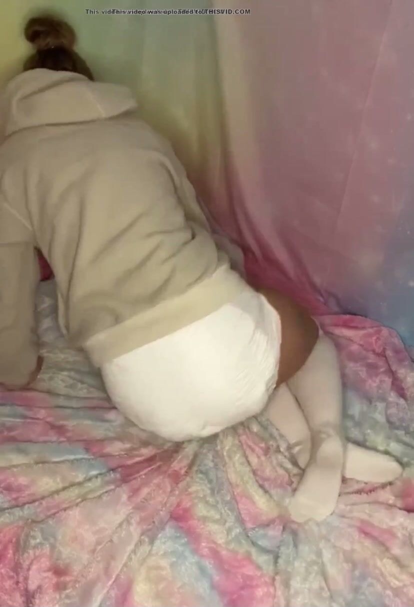 Diaper girl mess explosion