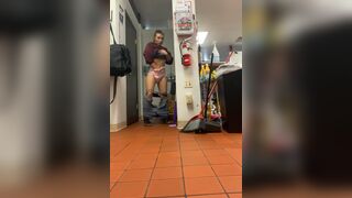 Masturbating In Diaper At Work