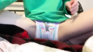 Meet Diaper Girl Aimee as she Sets a Pull-up Diaper_Aimee Rose_720p