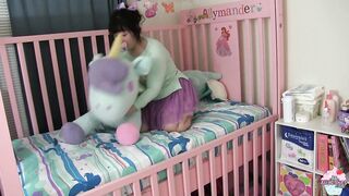 Diaper girl gives other diaper girl enema and messes embarrassingly funny farts