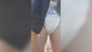 Diaper Lover Cuck Joey Exposing Diaper In Public