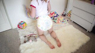 abdl girl mess her diaper