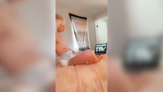 cute girl masturbate in diaper